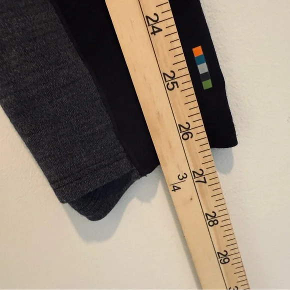 Smartwool Mens Merino 250 1/4 Zip Baselayer Size Large Black Gray Lightweight - Picture 15 of 15